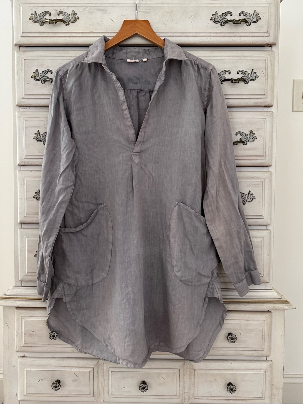 Dolma Linen Euro Summer Pocketed Top